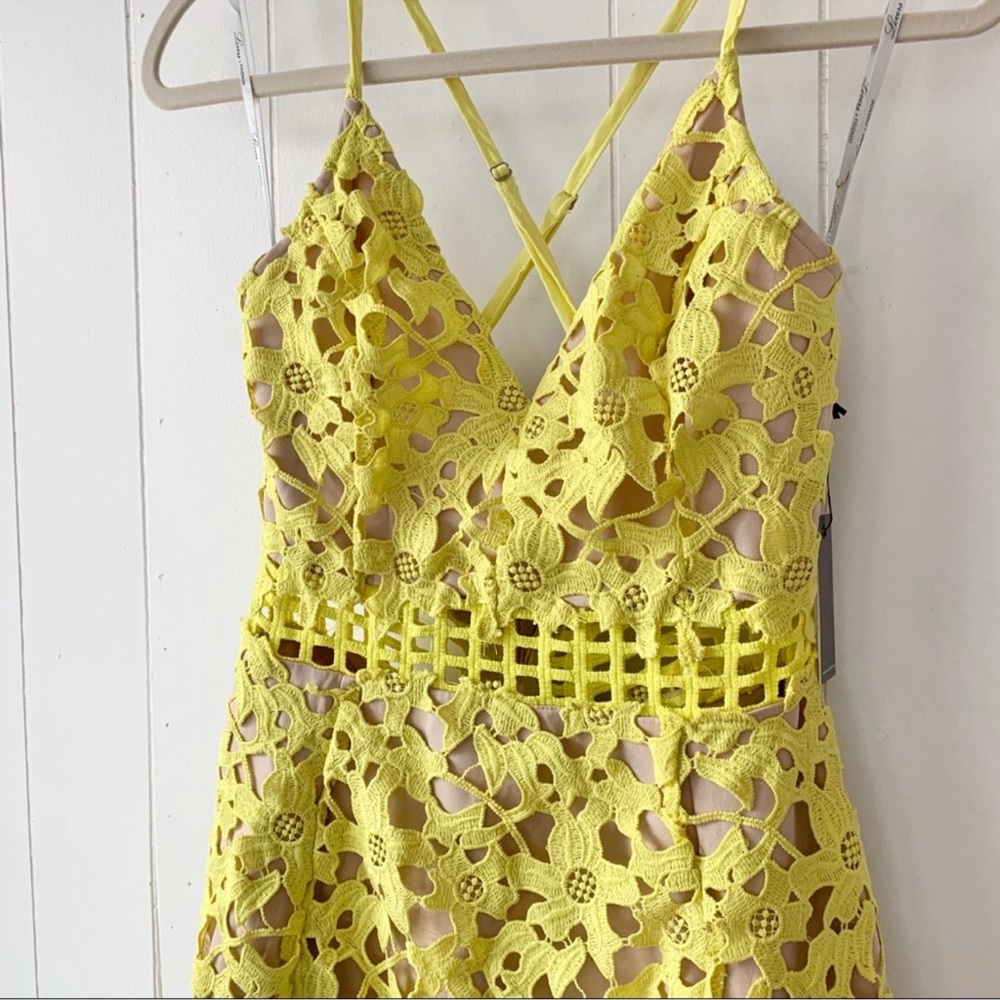 NEW Lovers + Friends Bellini Floral Lace Dress